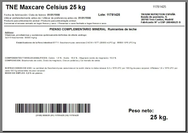 Maxcare Celsius 25 kg. - Imagen 2